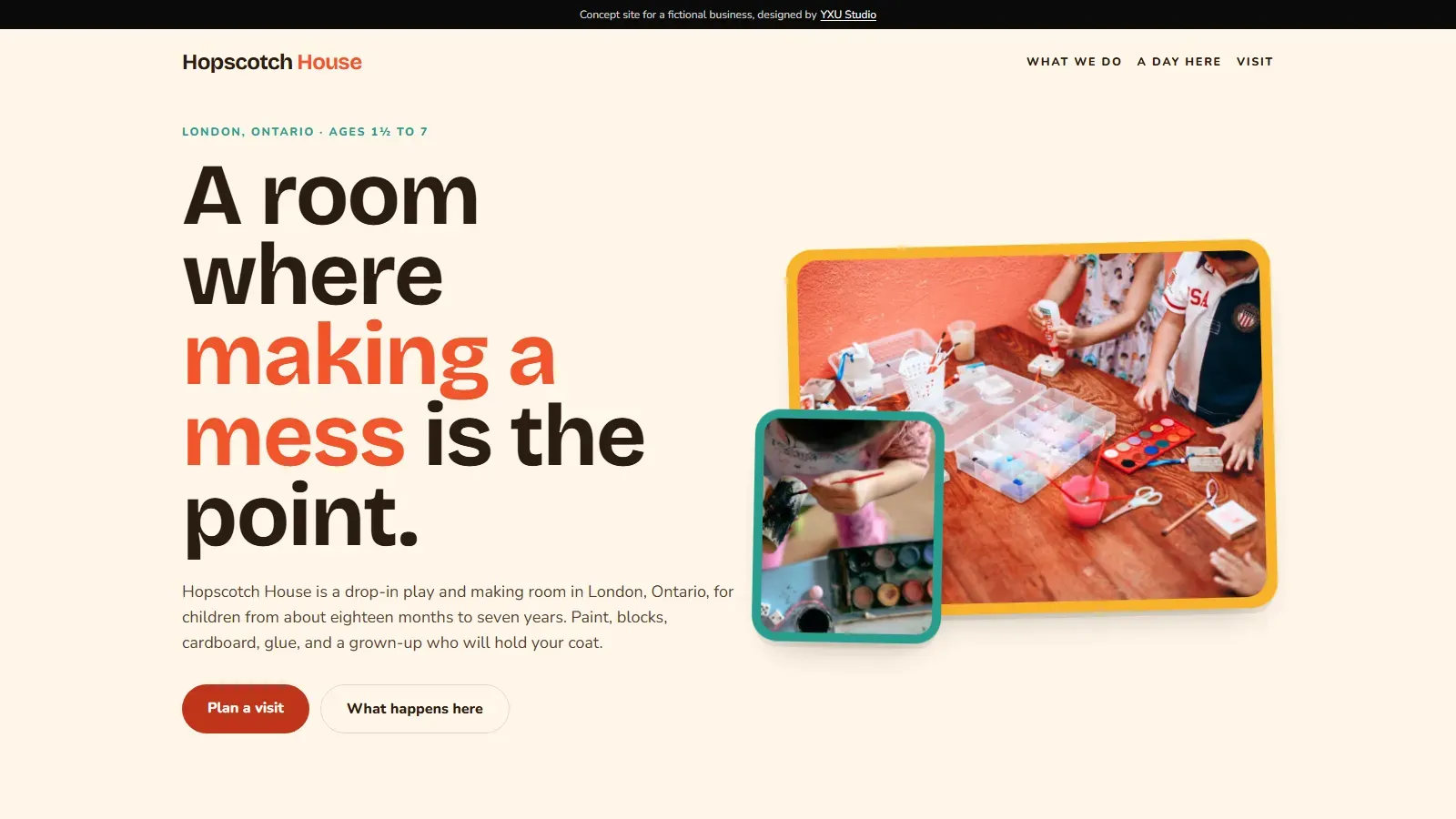 The Hopscotch House homepage